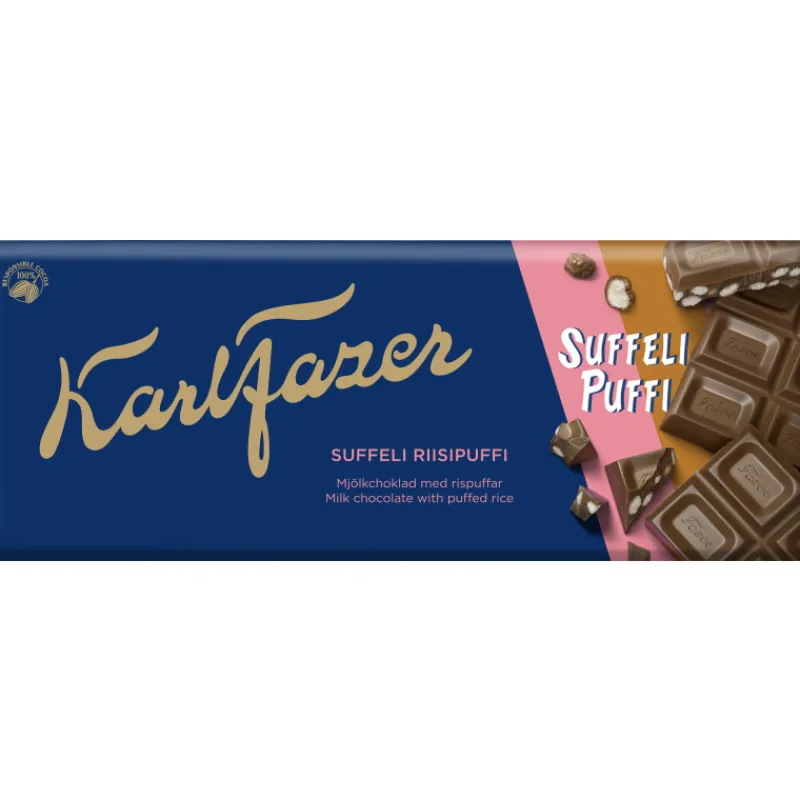suklaalevy-fazer-185-g-suffeli-BwNYzfRs-0.webp Fazer Suklaat^Suklaalevy 185 G Suffeli Riisipuffi
