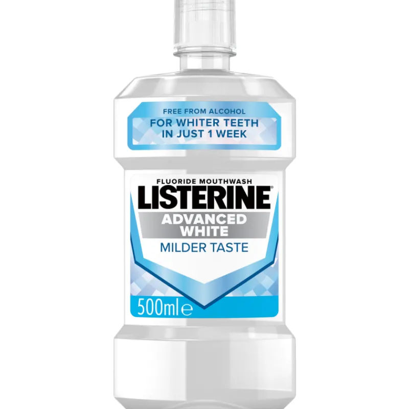 Listerine Suunhoitotuotteet Ja Tarvikkeet^Suuvesi 500 Ml Advanced White Milder Taste