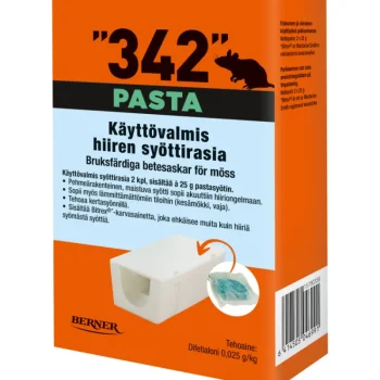 342 Hiiri- Ja Rotanmyrkyt-Syöttirasia , Pastasyötti 2 Kpl, u00e0 25 G