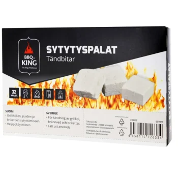 Bbq King Grillihiilet Ja Sytytystarvikkeet-Sytytyspalat 32 Kpl
