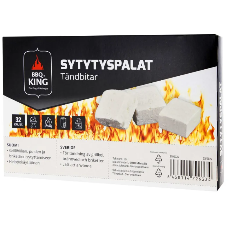 sytytyspalat-32-kpl-lXbPteeh-0.webp Bbq King Grillihiilet Ja Sytytystarvikkeet-Sytytyspalat 32 Kpl