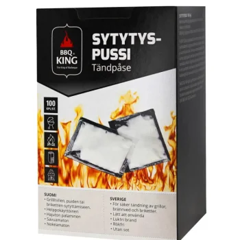 Bbq King Grillihiilet Ja Sytytystarvikkeet-Sytytyspussit 100 Kpl