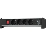 Airam Jatkojohdot^Tabletop 4-os.pistorasialista+kytk.+2USB 2.1A+metallikiinnikkeet, Johto2m IP20