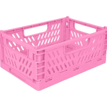 Miny Sisustuskorit-Taitettava Kori L Pinkki