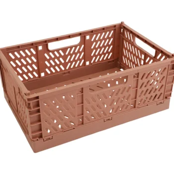 Miny Sisustuskorit-Taitettava Kori L Ruskea