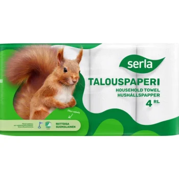 Serla Talouspaperit^Talouspaperi 4 Rl Valkoinen