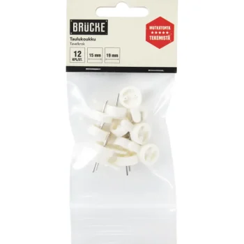 Brücke Ripustus-Taulukoukku 12 Kpl Valkoinen