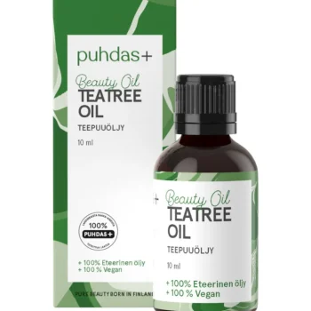 Puhdas+ Luonnonkosmetiikka-Teepuuöljy 10 Ml