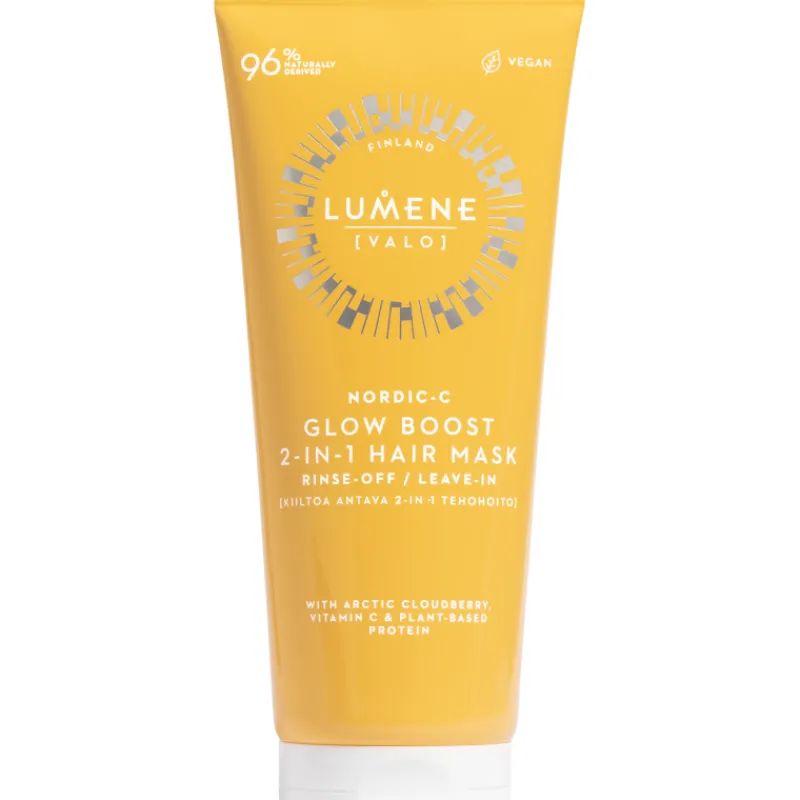 tehohoito-hiuksille-lumene-val-yneRHxHF-0.webp Lumene Shampoot Ja Hoitoaineet^Tehohoito Hiuksille VALO 200 Ml Glow Boost 2-in-1
