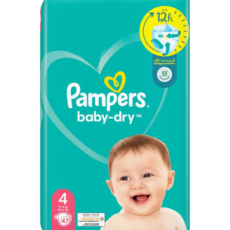 teippivaippa-pampers-47-kpl-ba-VWYkxmET-0.webp Pampers Vaipat Ja Puhdistuspyyhkeet^Teippivaippa 47 Kpl Baby-Dry 4, 9-14 Kg