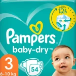 Pampers Vaipat Ja Puhdistuspyyhkeet^Teippivaippa 54 Kpl Baby-Dry 3, 6-10 Kg