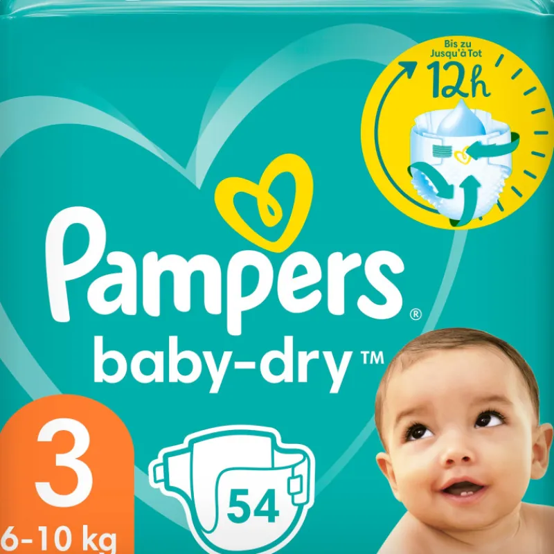 teippivaippa-pampers-54-kpl-ba-FSemoIrE-0.webp Pampers Vaipat Ja Puhdistuspyyhkeet^Teippivaippa 54 Kpl Baby-Dry 3, 6-10 Kg