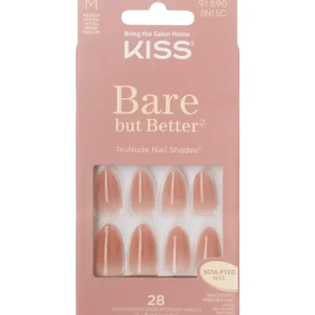 Kiss Kynsikosmetiikka^Tekokynnet Bare But Better Fairest Nude