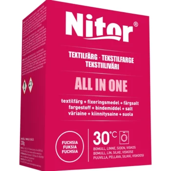 Nitor Pyykinkäsittelyaineet^Tekstiiliväri All-in-One 230 G Fuchsia