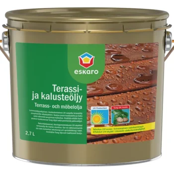 Eskaro Maalit-Terassi- Ja Kalusteöljy 2,7 L Musta