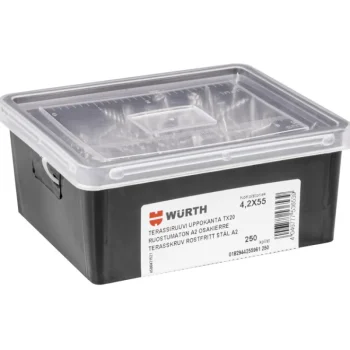Wurth Naulat Ja Ruuvit-Terassiruuvi 4,2 X 55 Mm, A2 TX20, 250 Kpl