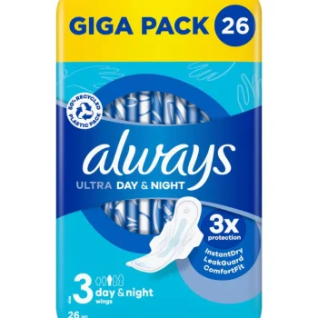 Always Intiimihygieniasuojat^Terveysside 26 Kpl Ultra Night 3