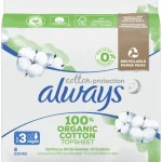 Always Intiimihygieniasuojat^Terveysside 8 Kpl Cotton Protection Night S3 Siivekkeillä