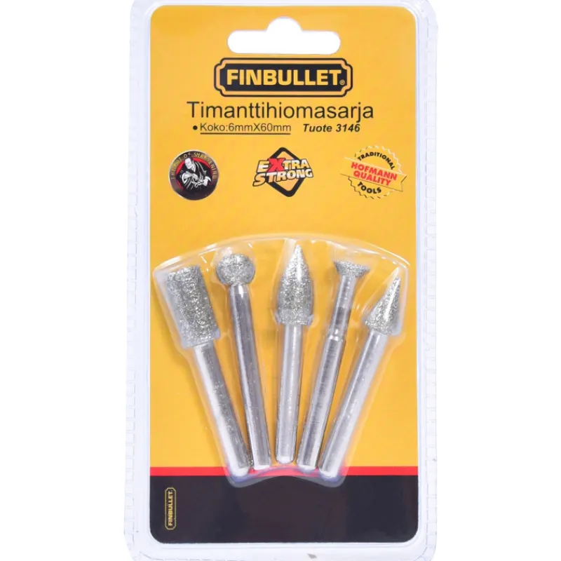 timanttihiomasarja-finbullet-6-sJIuiPkE-0.webp Finbullet Sähkötyökalujen Tarvikkeet-Timanttihiomasarja 6mm/60mm