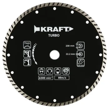 Kraft Sähkötyökalujen Tarvikkeet-Timanttilaikka 230mm Turbo
