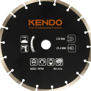 Kendo Sähkötyökalujen Tarvikkeet-Timanttilaikka 230 X 25,4 Mm Segmentti