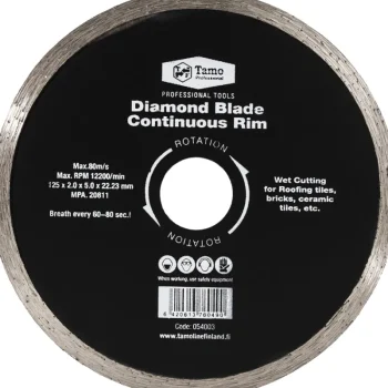 Tamo Professional Sähkötyökalujen Tarvikkeet-Timanttilaikka 125 Mm Jatkuvakehäinen