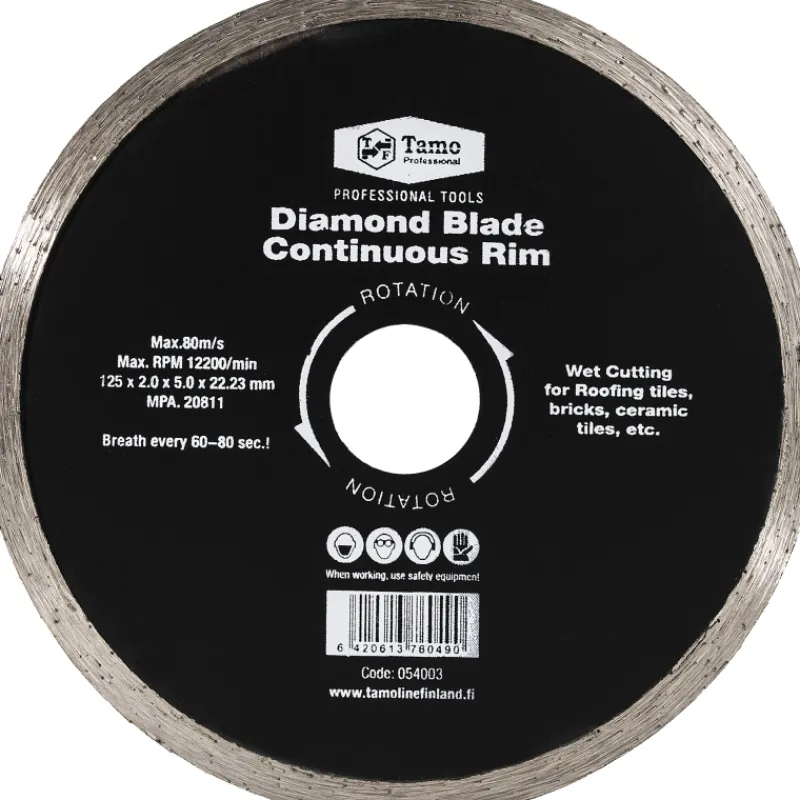 timanttilaikka-tamo-profession-UCmHiiiR-0.webp Tamo Professional Sähkötyökalujen Tarvikkeet-Timanttilaikka 125 Mm Jatkuvakehäinen