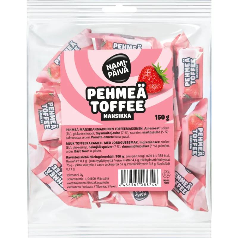toffee-namipiv-150-g-mansikka-qdTgsUAP-0.webp Namipäivä Karkit^Toffee 150 G Mansikka