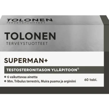 Tolonen Terveysravinteet Ja -valmisteet^Superman+ 60 Kpl