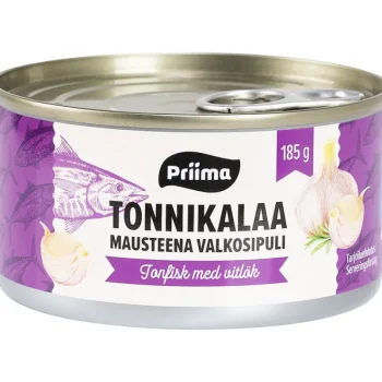 Priima Säilykkeet^Tonnikala 185 G Valkosipuli Auringonkukkaöljyssä