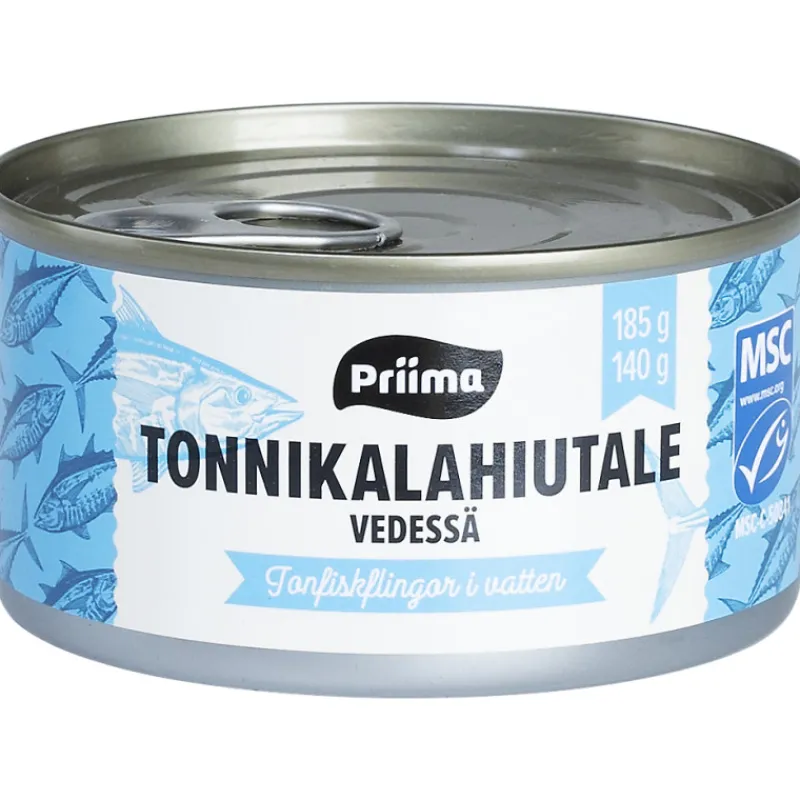 tonnikalahiutale-priima-185140-uuQEXxBF-0.webp Priima Säilykkeet^Tonnikalahiutale 185/140 G Vedessä