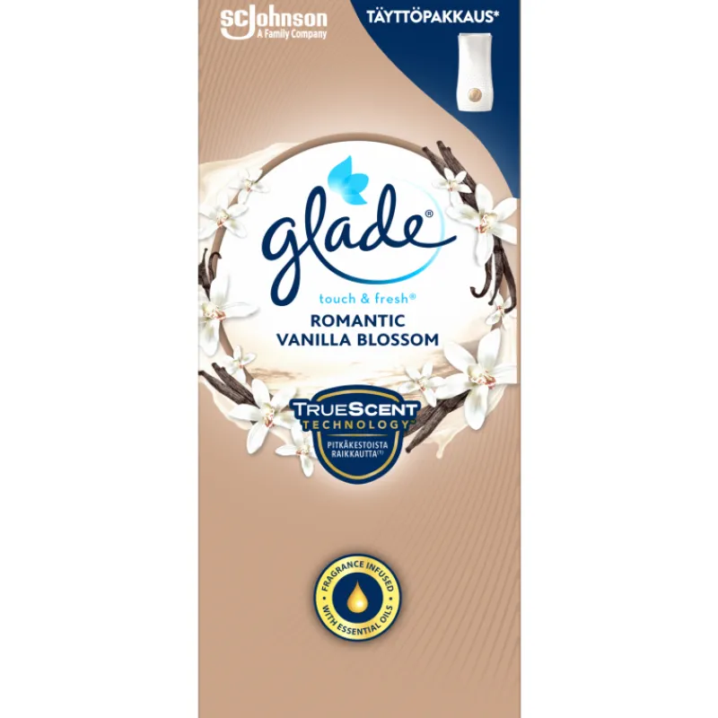 touch-fresh-tyttpakkaus-10-m-MoHqIjDH-0.webp Glade Kodin Puhdistusaineet Ja Ilmanraikastimet^Touch & Fresh -täyttöpakkaus 10 Ml Romantic Vanilla Blossom