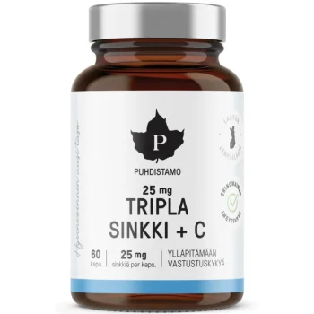 Puhdistamo Terveysravinteet Ja -valmisteet^Tripla Sinkki 25 Mg 60 Kpl