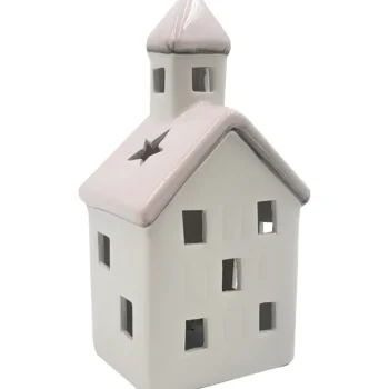 Miny Sesonkikoristeet-Tuikkutalo 17,7 Cm Valkoinen