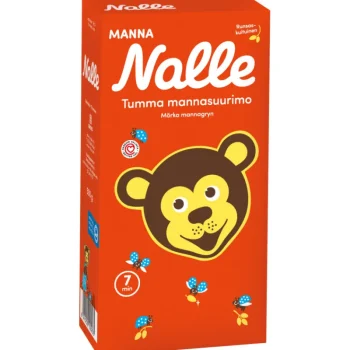 Nalle Hiutaleet Ja Ryynit^Tumma Mannasuurimo 500 G