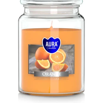 Bispol Kynttilänjalat Ja Kynttilät-Tuoksukynttilä Appelsiini Lasipurkissa