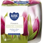 Aura Kynttilänjalat Ja Kynttilät-Tuoksukynttilä 20 H Flowers