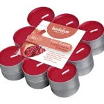 Bolsius Kynttilänjalat Ja Kynttilät-Tuoksulämpökynttilä 18 Kpl Granaattiomena