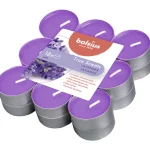 Bolsius Kynttilänjalat Ja Kynttilät-Tuoksulämpökynttilä 18 Kpl Laventeli