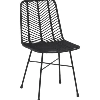 Eureka Huonekalut-Tuoli Cairo 2 Kpl Musta