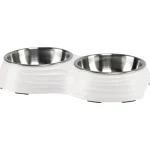 Real Dog Koiratarvikkeet^Tuplamelamiinikuppi Väre S Valkea