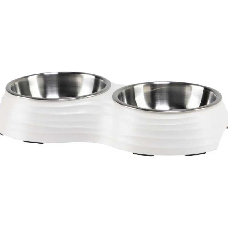 tuplamelamiinikuppi-real-dog-v-JPEfrJYN-0.webp Real Dog Koiratarvikkeet^Tuplamelamiinikuppi Väre S Valkea