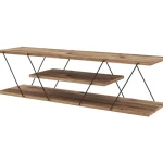 Chic Home Pienkalusteet-TV-taso 120 Cm Carita Musta/ruskea