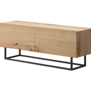 Eureka Huonekalut-TV-taso 120 Cm Jalo Tammi/musta