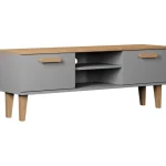 Kocot Huonekalut-TV-taso 120 Cm Denver Harmaa/beige
