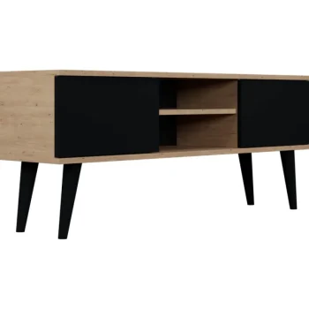 Kocot Huonekalut-TV-taso 120 Cm Toronto Musta/beige