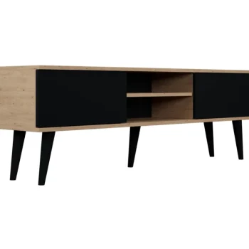 Kocot Huonekalut-TV-taso 160 Cm Toronto Musta/beige