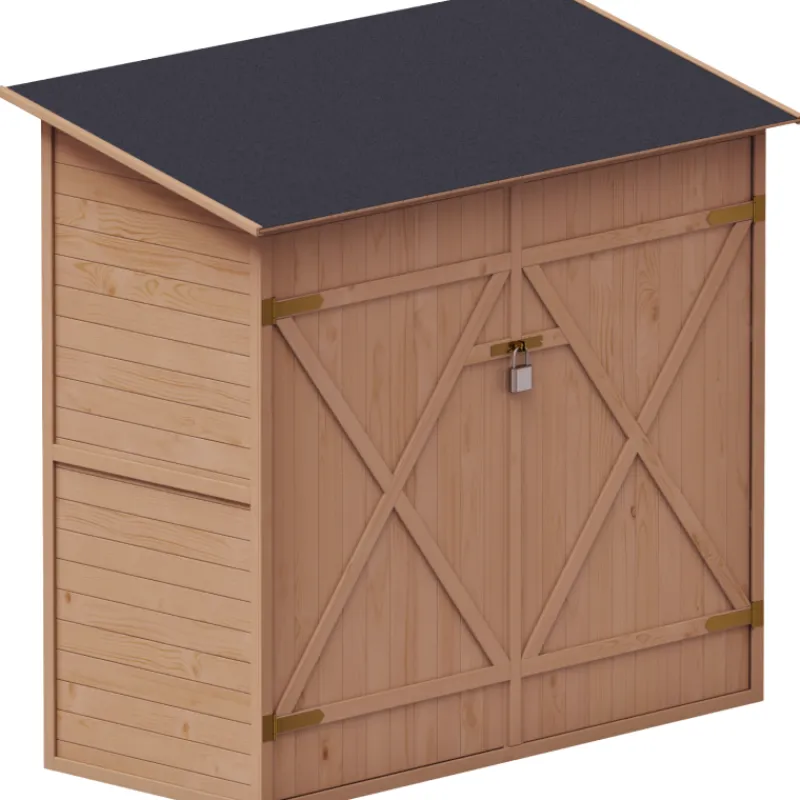 tykaluvaja-upyard-hyllytysjrje-ejiZzqSc-0.webp Upyard Piharakennukset-Työkaluvaja Hyllytysjärjestelmällä, 149 X 72 X 166 Cm, Ruskeanvärinen