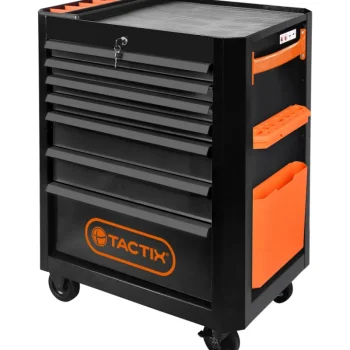 Tactix Hyllyjärjestelmät-Työkaluvaunu 7 Laatikkoa