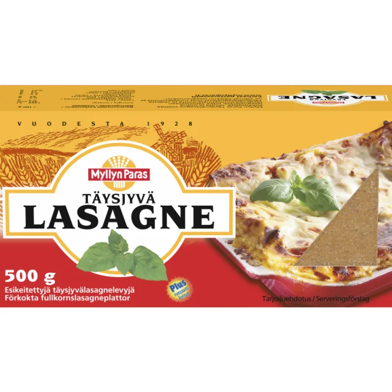 tysjyvlasagnelevy-myllyn-paras-ZnRVXmAZ-0.webp Myllyn Paras Pastat^Täysjyvälasagnelevy 500 G